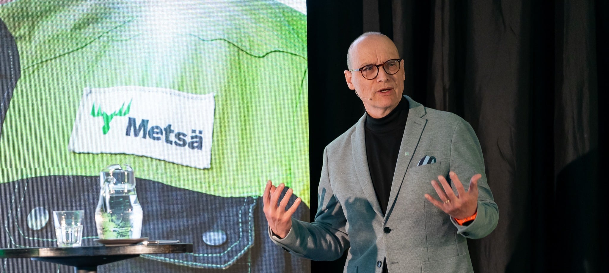 Metsä Groupin tutkimusjohtaja Kari Ala-Kaila ACEF2026 -forumissa 3.6.2026 Kuva Videcam