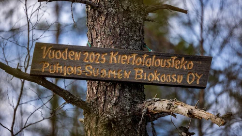 Vuoden 2025 Kiertotalousteko -palkinto Pohjois-Suomen Biokaasu oy 