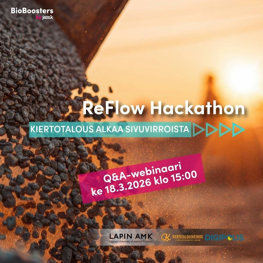 ReFlowHackathon Kiertotalous alkaa sivuvirroista q&amp;a webinaari 18.3.2026 klo 15.00