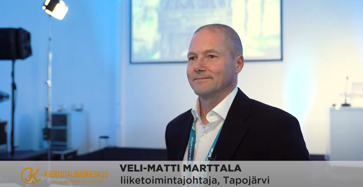 liiketoimintajohtaja Veli-Matti Marttala Tapojärvi videohaastattelu KiertotalousFI YouTube