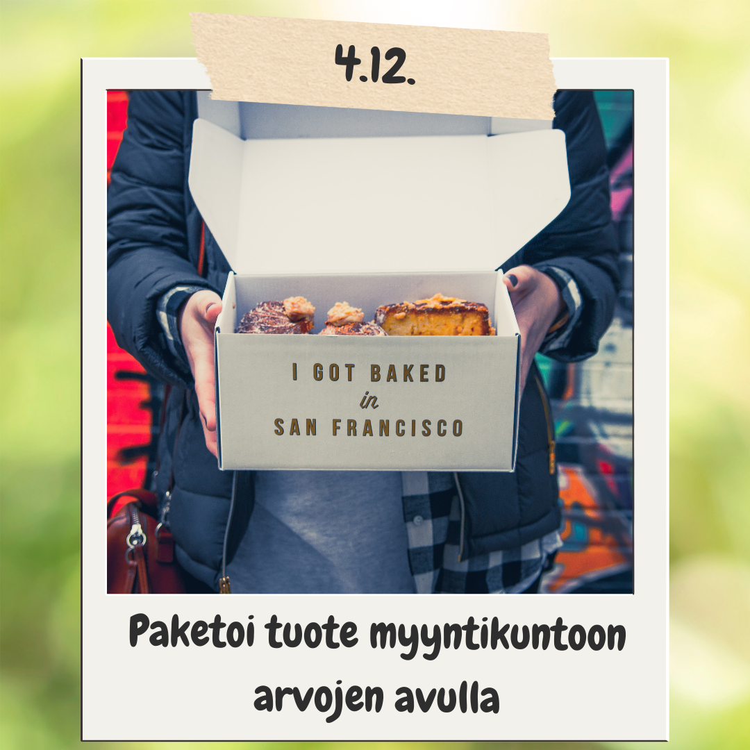 4.12. Paketoi tuote myyntikuntoon arvojen avulla