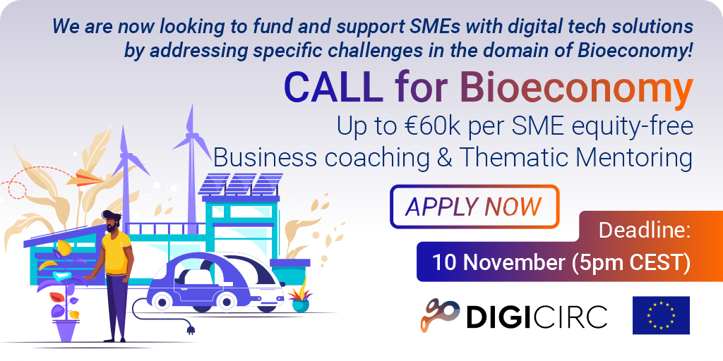 Open call for bioeconomy apply now, deadline 10th of November