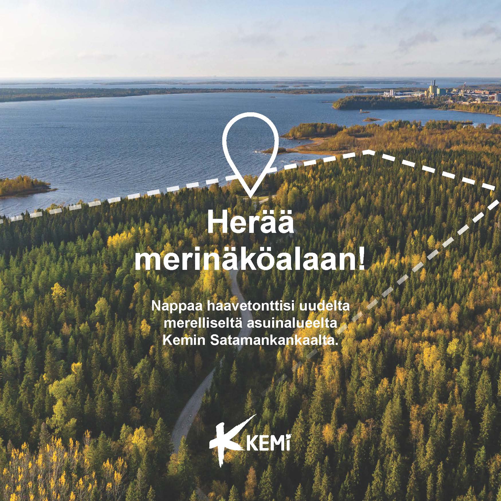 Kemi houkuttelee uusilla merenrantatonteilla. Tonttien varaus avautuu 3.3. klo 10.