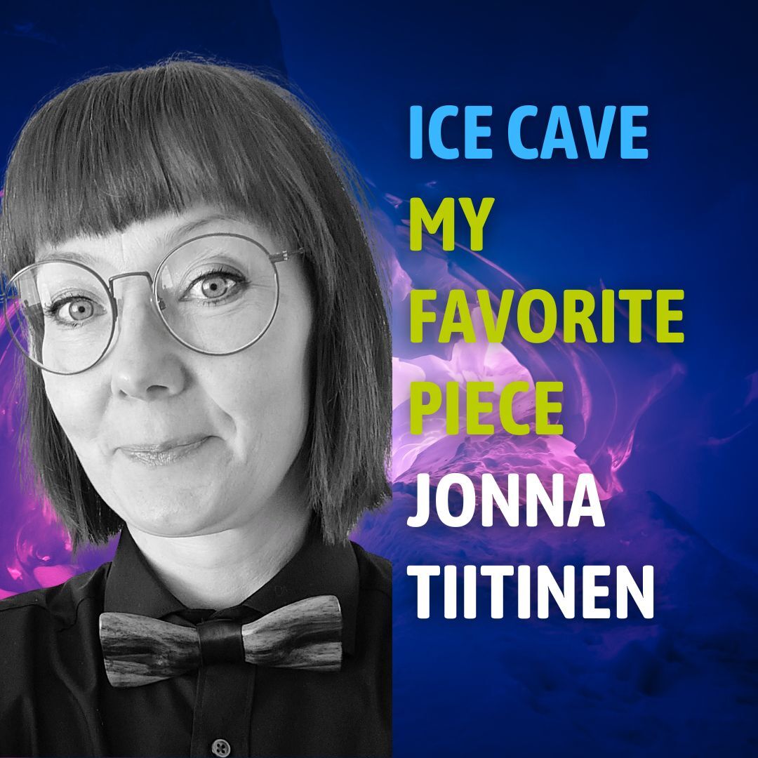 ACEF2025 -forum Kemissä 3.-4.6. Ice Cave My Favorite Piece Jonna Tiitinen. Grafiikka Soile Suvanto Kemin Digipolis oy
