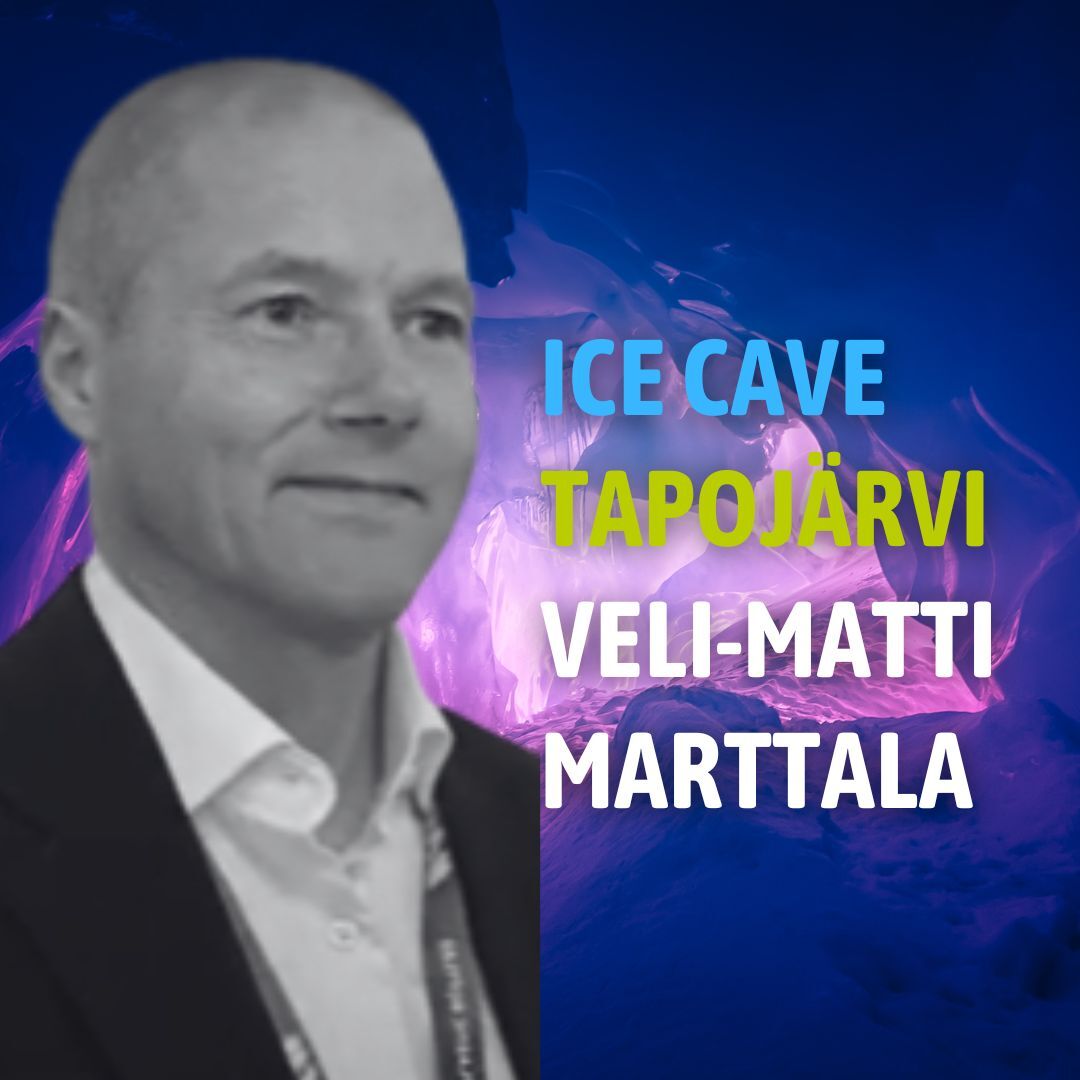 ACEF2025 -forum Kemissä 3.-4.6. Ice Cave Veli-Matti Marttala Tapojärvi. Grafiikka Soile Suvanto Kemin Digipolis oy
